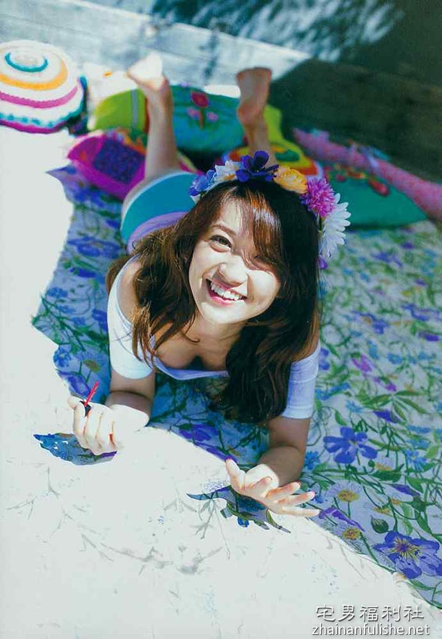 图片[11]-AKB48「大岛优子」沙滩写真欣赏，伴着半露从AKB48毕业后就大解放？-知乐社